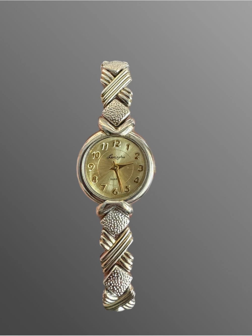 Vintage Women's Two-Tone Bracelet Watch in Silver and Gold